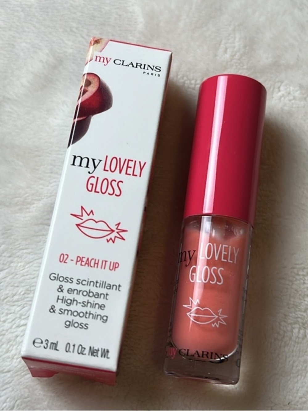 Clarins My Lovely Gloss - 02 Peach it up BNIB